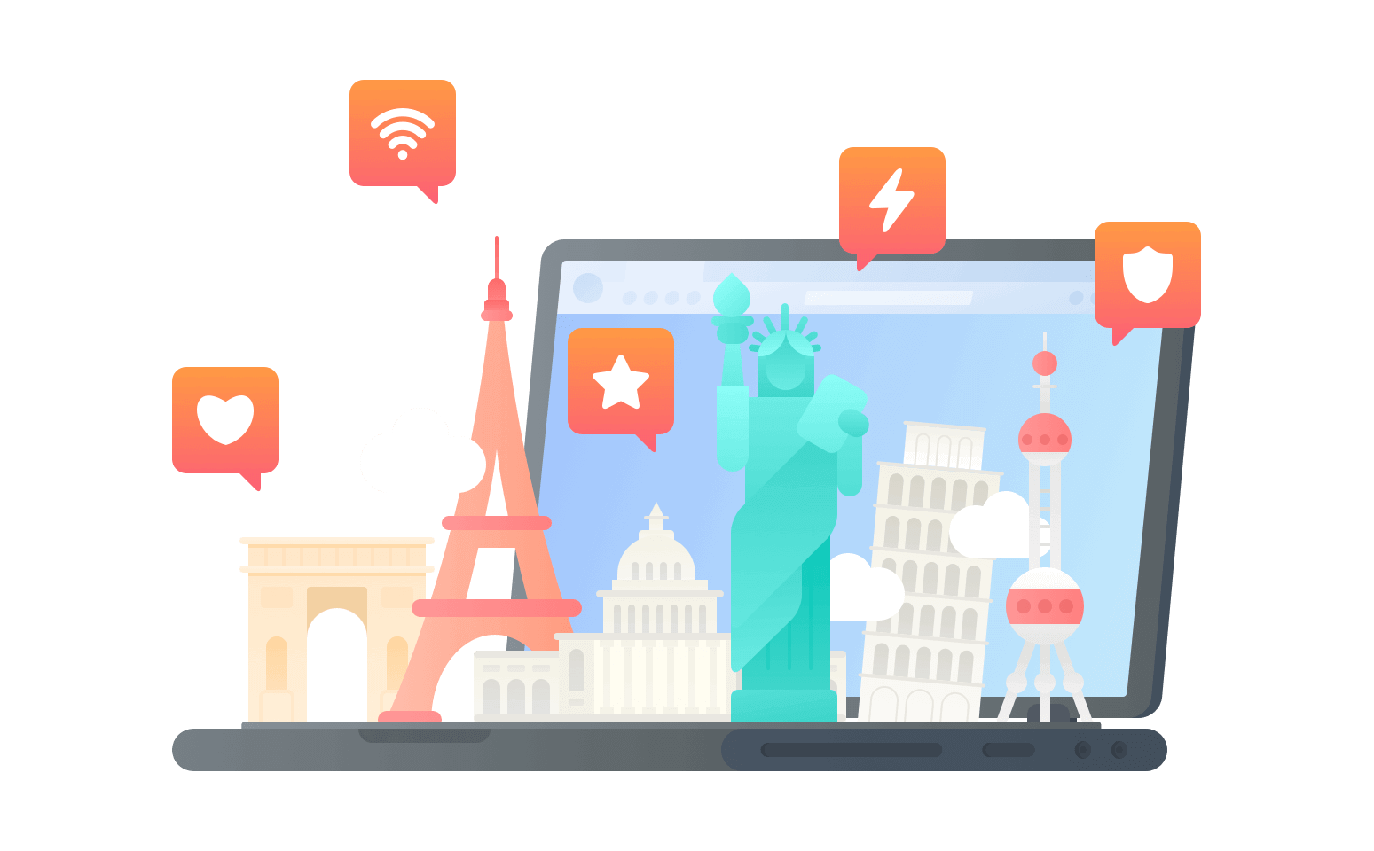 在加蓬连接到中国的代理 - 海龟VPN